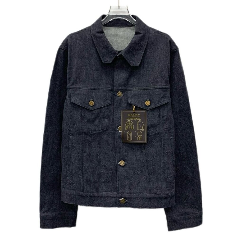 Louis Vuitton Limited Edition Monogram Denim Jacket Size EU 50 Made In Italy